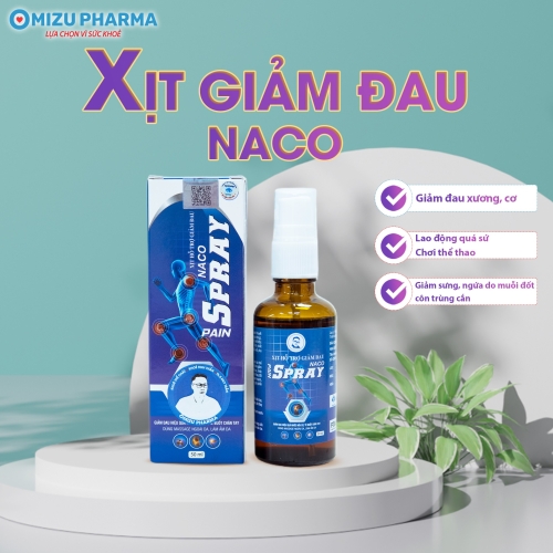 Xịt Hỗ trợ Giảm Đau Pain Spray NaCo